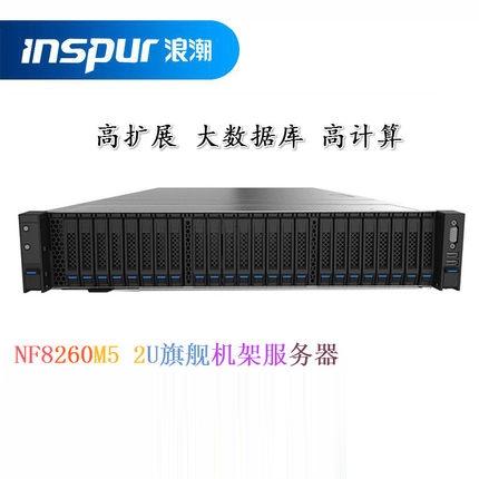 浪潮(INSPUR) NF8260M5英信服务器2U4路机架式服务器主机 GPU计算 虚拟化 文件数据库智能监控 立体式